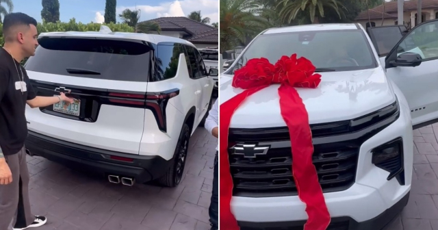 ¡Un Chevrolet Traverse del año! El regalo de Lenier Mesa a su familia