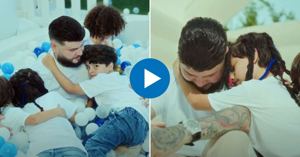 Farruko con sus hijos © Youtube / Farruko