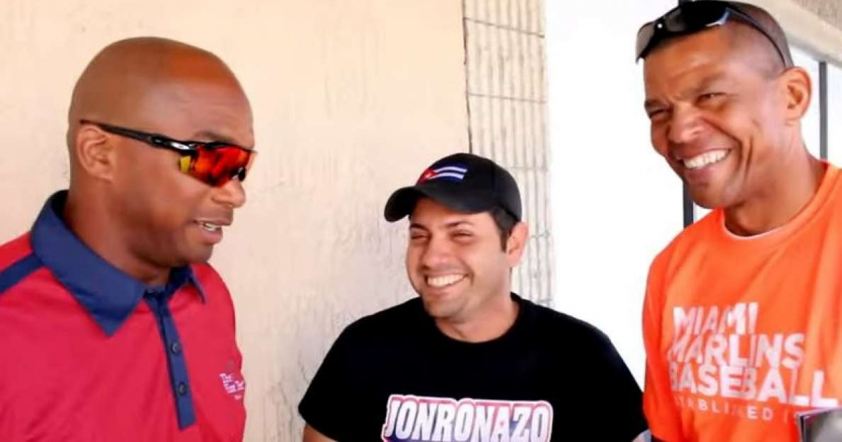 Orlando “Duque” Hernández, Yasel Porto y Adiel Palma © Captura de video de youtube