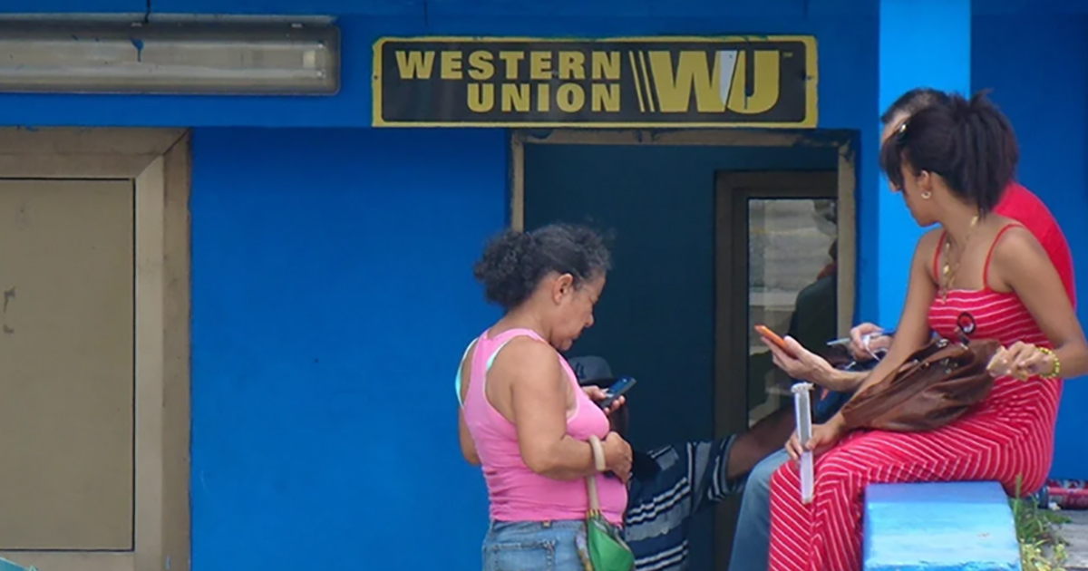 Sucursal de Western Union en La Habana. © CiberCuba