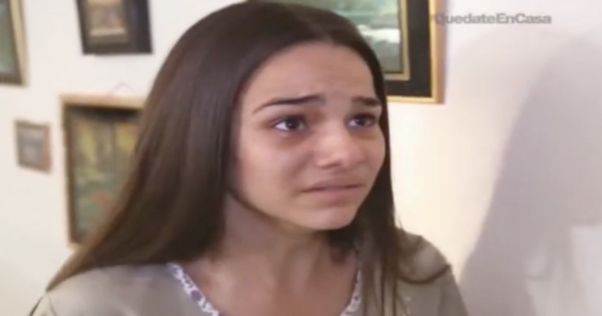 Personaje de Lía, víctima de violación en la telenovela "El rostro de los días" © Captura de YouTube / Antena Cubana