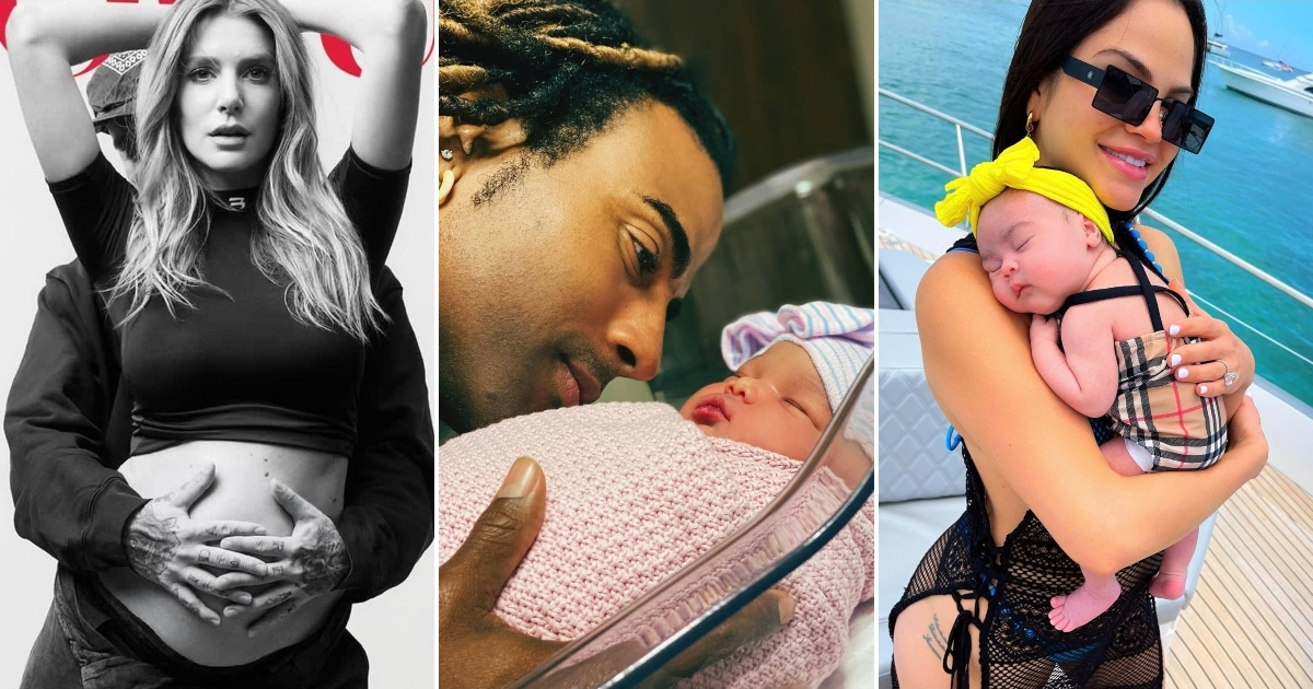 Famosos que han sido padres en 2021 © Instagram / Valentina Ferrer, Yotuel Romero, Natti Natasha