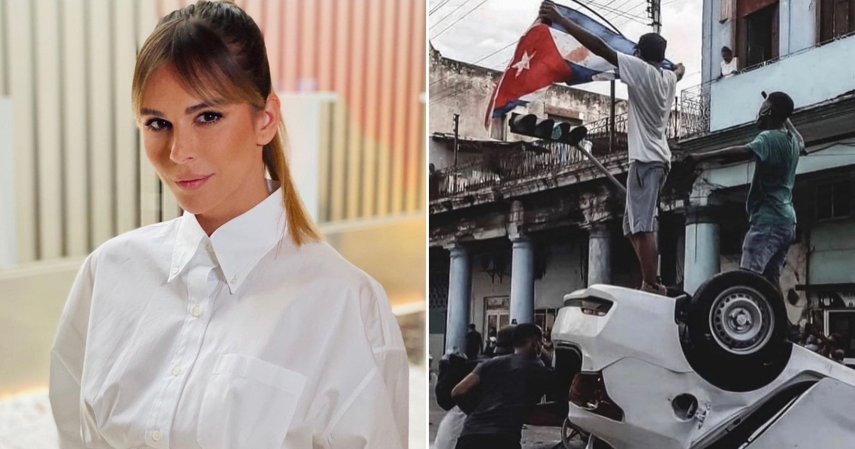Águeda López muestra su solidaridad hacia el pueblo cubano © Instagram / Águeda López, CiberCuba