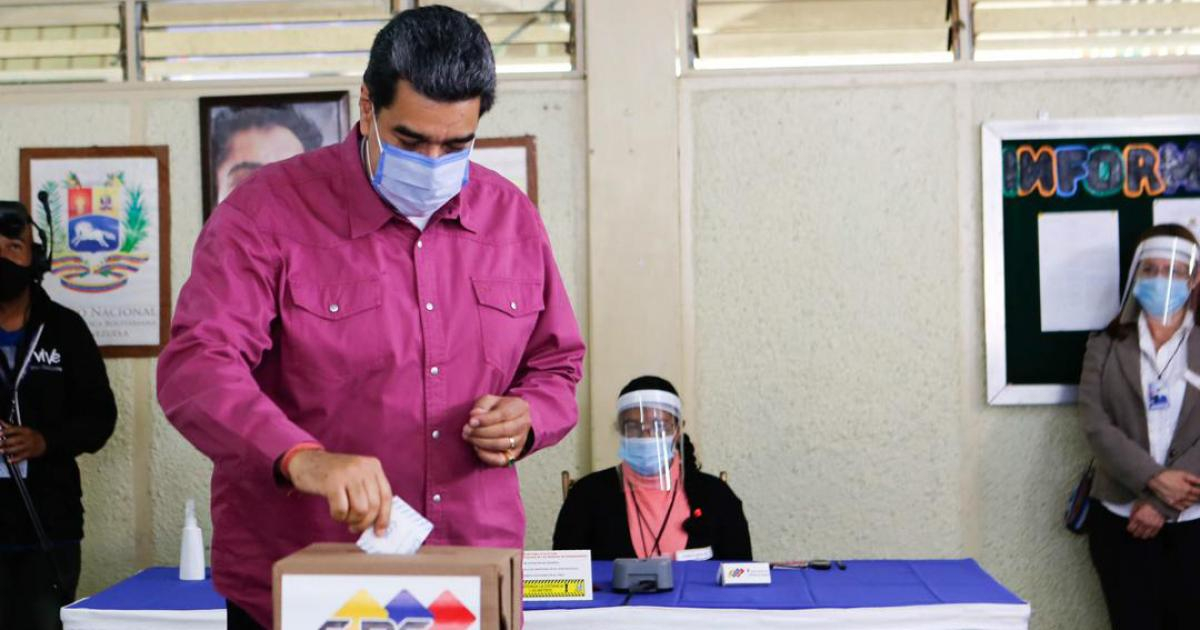 Nicolás Maduro vota en elecciones parlamentarias en diciembre de 2020 (Imagen referencial) © Nicolás Maduro/ Twitter