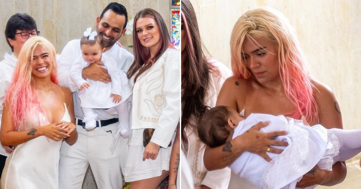 Karol G en el bautizo de su sobrina © Instagram / verogiraldonavarro