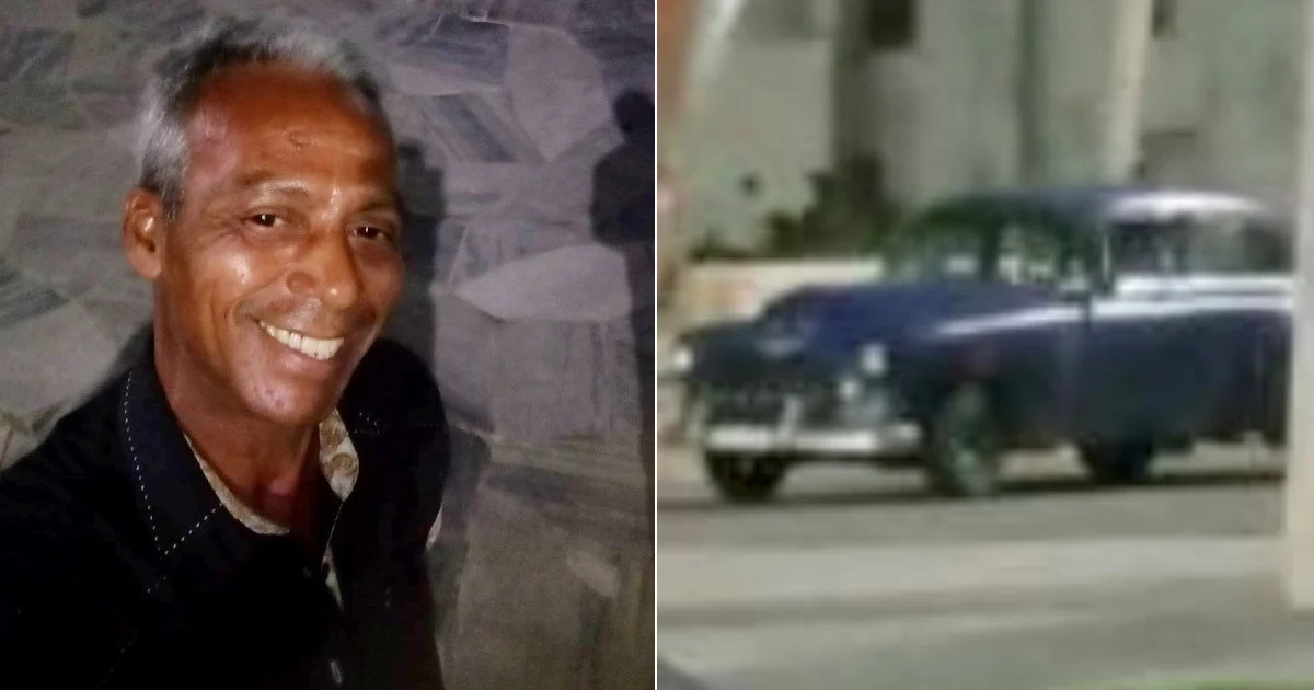 Hubert Rodolfo Fonseca Rivero y auto de alquiler © Facebook / La Cuevita en la Güinera / Leidys Rodríguez
