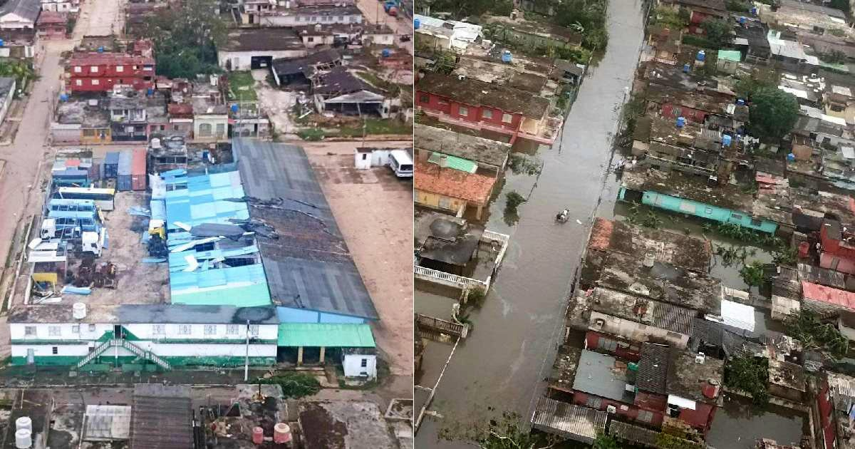 Imágenes aéreas en Artemisa © Facebook/Minfar Cuba