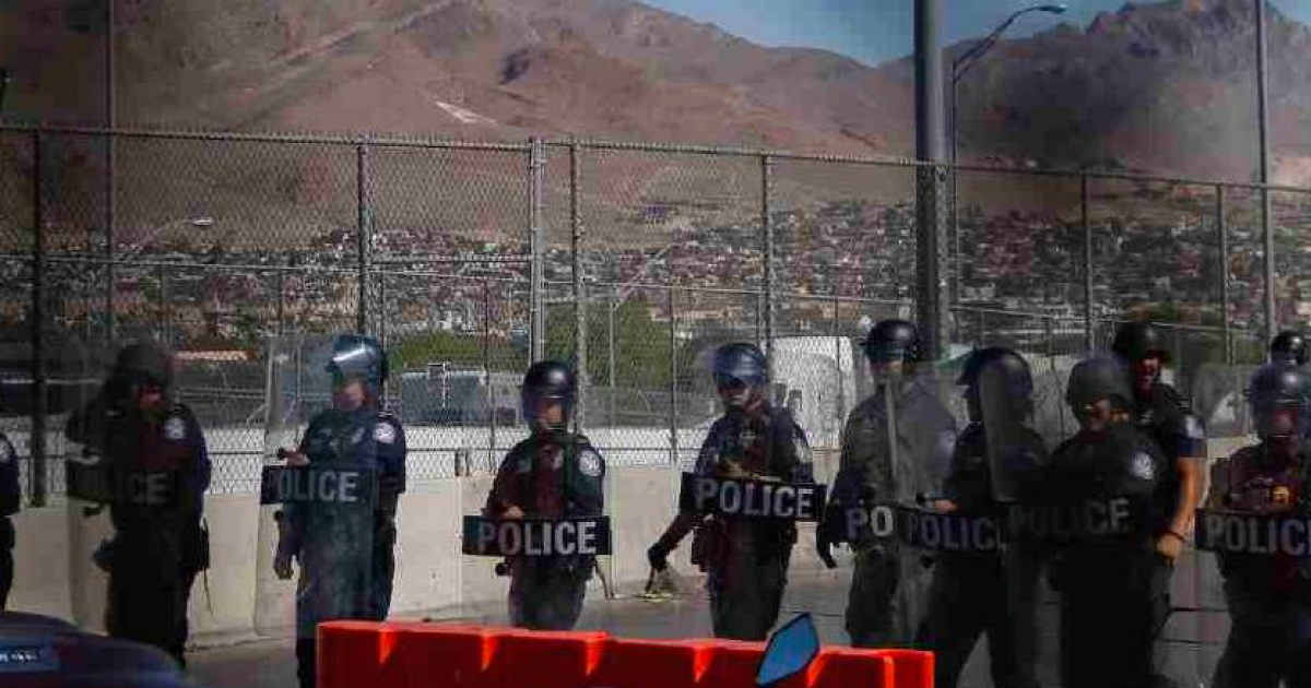 Militares en la frontera EEUU-Mexico © X / MexNews Digital