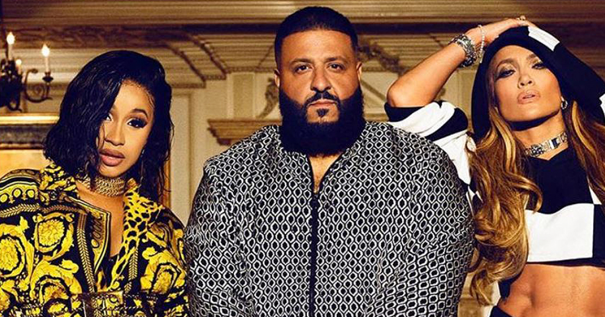 Jennifer Lopez con Cardi B y Dj Khaled © Instagram/ Jennifer Lopez